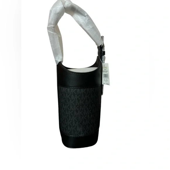 NWT, WINE BOTTLE HOLDER Michael Kors Black multicolored. - Picture 2 of 6